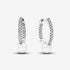 Pandora Treated Freshwater Cultured Pearl & Pavé Hoop Earrings