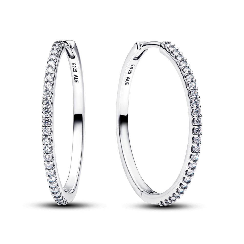 Pandora Sparkling Hoop Earrings