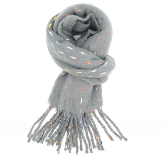 Pure Fashions Multi Links Scarf Grey