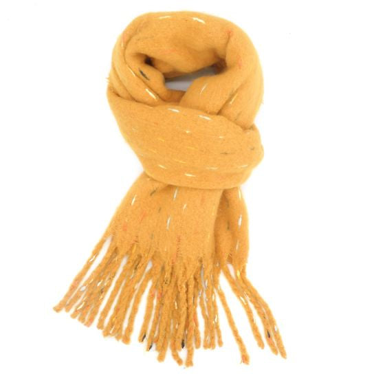 Pure Fashions Multi Links Scarf Mustard