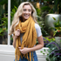 Pure Fashions Multi Links Scarf Mustard