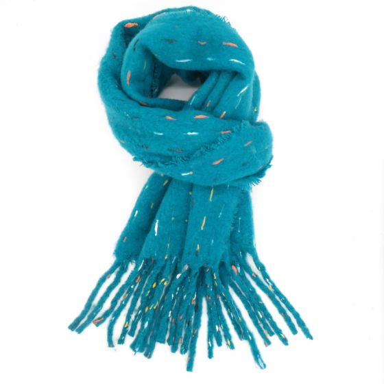 Pure Fashions Multi Links Scarf Teal