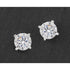 Solitaire Silver Plated Stud Earrings