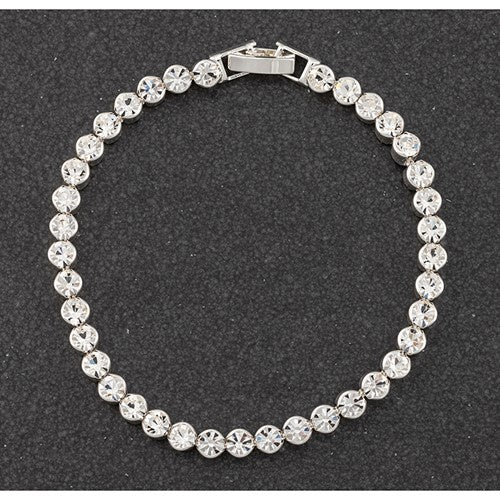 All That Bling Silver Plated Tennis Bracelet