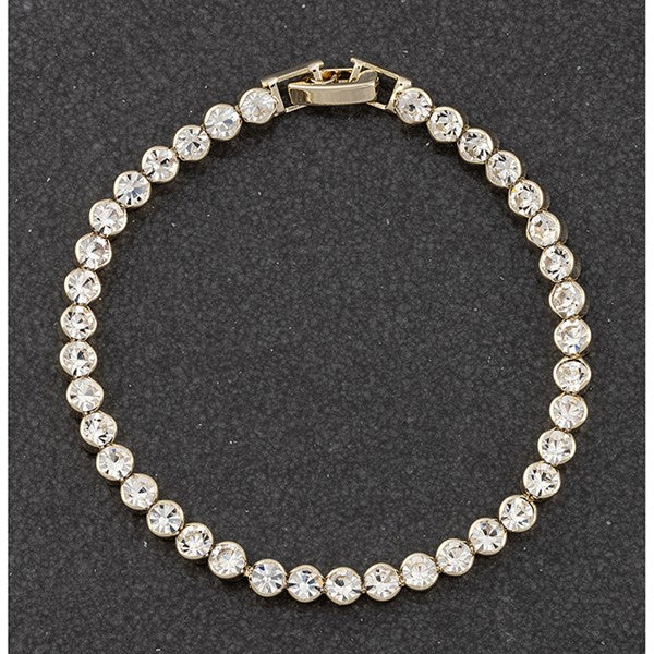 All That Bling Gold Plated Tennis Bracelet