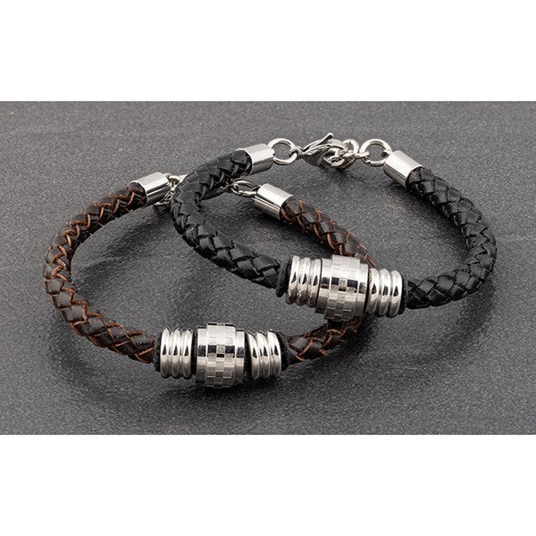 EQ For Men Chunky Leather Bracelet