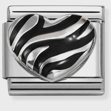 Nomination Silver Tiger Heart Charm