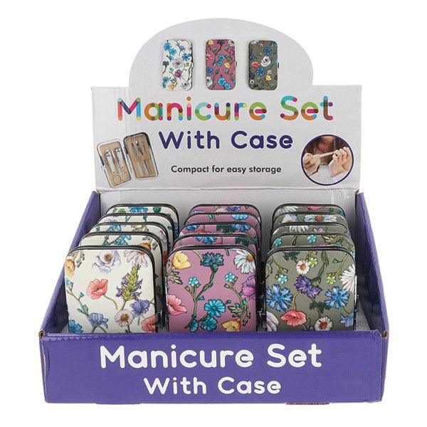 Flower Manicure Set With Case