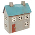 Village Pottery Blue Roof House Tealight