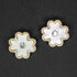 Clover Mother of Pearl Crystal Gold Plated