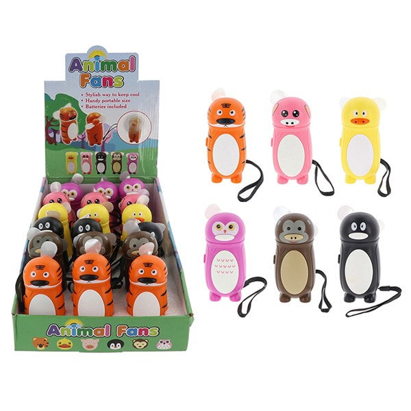 Animal Fans Assorted Colours