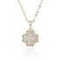 Clover Mother Of Pearl Double Layer Gold Plated Necklace Natural