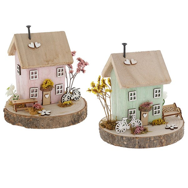 Spring Folk Art Cottages Large