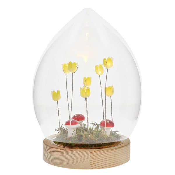 Flower Dell LED Egg Large Yellow