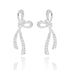 Eternal Bow Glam Bow Silver Plated Earrings