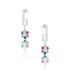 Glam Rox Elegant Flower Silver Plated Earrings