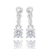 Pure Elegance Double Twist Silver Plated Earrings