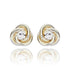 Love Knot Swirl Knot Gold Plated Earrings