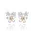 Filigree Two Tone Daisies Earrings