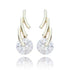 Modern Lines Gold Plated Earrings