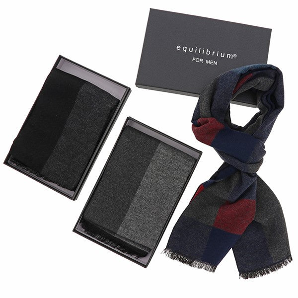 EQ For Men Geometric Cube Block Scarf