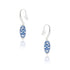 Ceramic Aztec Drop Silver Plated Earrings