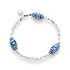 Ceramic Aztec Pearl Silver Plated Bracelet