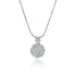 Moonstone Eclipse Silver Plated Necklace