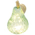 Diamond Cut LED Pear Large Green