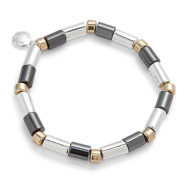 Mixed Metal Contemporary Bracelet