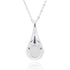 Gemstone Silver Plated Suspended Necklace Rose Quartz
