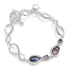 Paua Shell Infinity Silver Plated Bracelet