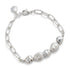 Molten Metal Baroque Pearl Silver Plated Bracelet