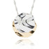 Molten Metal Two Tone Lyered Necklace