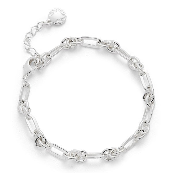 Contemporary Silver Plated Knotted Bracelet