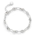 Contemporary Silver Plated Knotted Bracelet