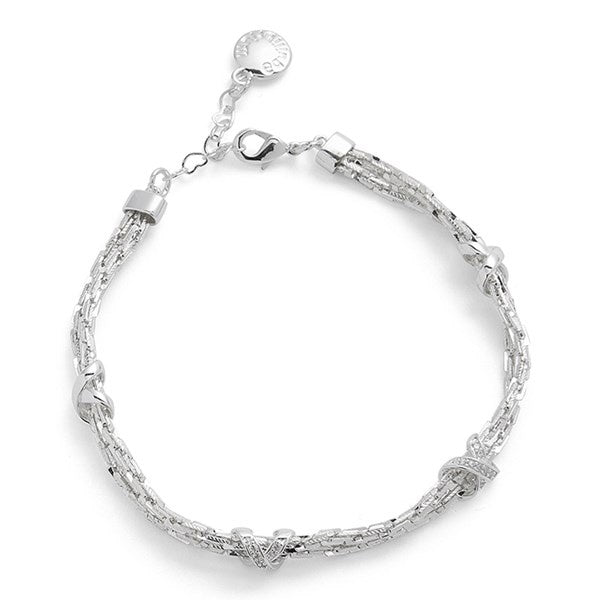 Kiss Loving Kisses Silver Plated Bracelet