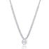 All That Bling Oppulent Teardrop Silver Plated Necklace