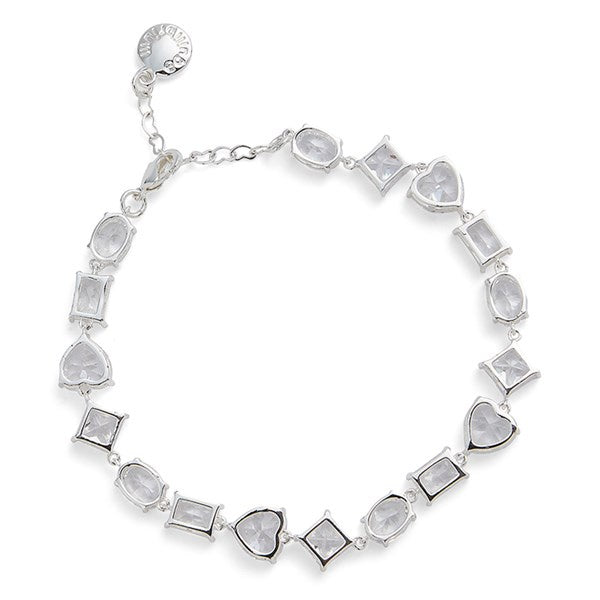 All That Bling Statement Silver Plated Bracelet