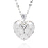 Luxe Tag Quilted Effect Silver Plated Necklace