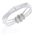 Sparkle Lines Silver Plated Bangle