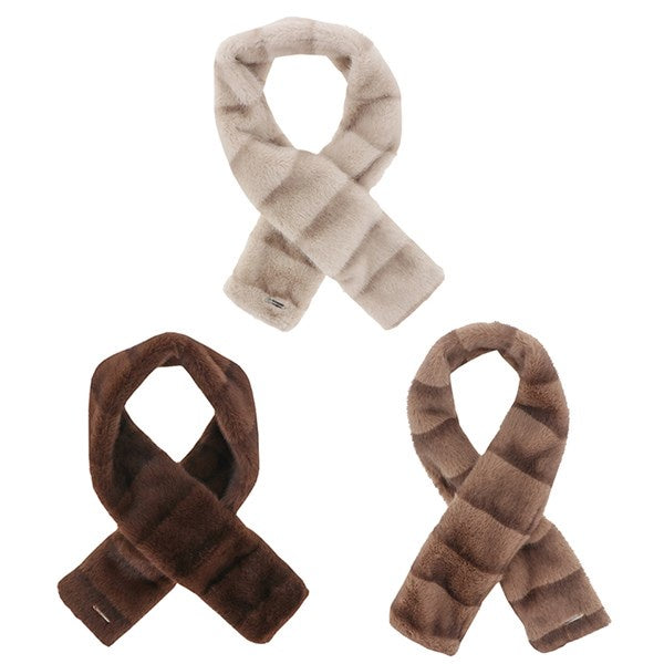 Faux Fur Crossover Scarf