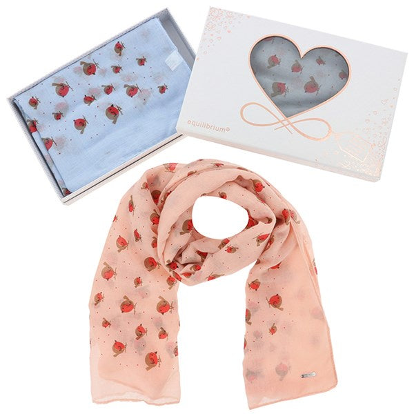 Jolly Robins Boxed Scarf