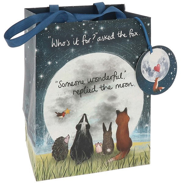 Fox Under The Moon Gift Bag Someone Wonderful Medium
