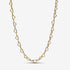 Pandora Gold Plated Linked Hearts Collier Necklace