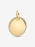 Pandora Engravable Round Tag Pendant 14k gold plating