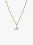 Pandora Gold Plated Butterfly Pendant Necklace