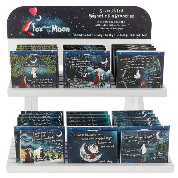 Fox Under The Moon Magnetic Pin