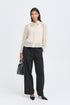 b.young Feather Shirt Oatmeal