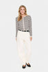 Saint Tropez Mila Striped Cardigan Gray Morn Mila Stripe